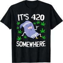 South Park South Park Towlie Its 420 Somewhere T-Shirt S juoda
