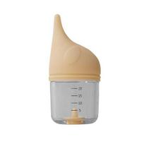20ML Cat Bottle Anti-Choking Kitten Newborn Pet Puppy Feeder Food-grade Silicone Nipple Detachable Lid Sterilizable Bottle geltona