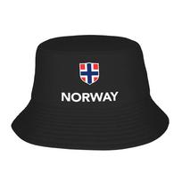 Individuali Norvegijos vėliavos kibiro kepuraitė moterims Unisex spausdinimo vasaros kelionėms paplūdimys lauko stovyklavimas kepurė One Size