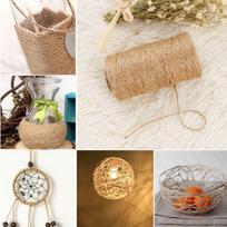 100 Meters Natural Home Decor DIY Crafts Toy Thread Jute Rope String Dry Twine