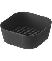 Yamazaki Air Fryer Liner 16cm Black Tower Series Silicone Sheet Dishwasher and Microwave Safe 10160 W16×D16×H6cm juoda