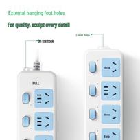Bull New Standard 10A/250V 5-Outlet Individually Switched Power Strip 5m Cable
