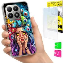 Etui Do Xiaomi 15T Obudowa Foto Case Plecki Grafika Oczy + Szkło 9H