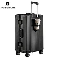 TOBERLIR Fashion Aluminum Frame Carry-on Luggage