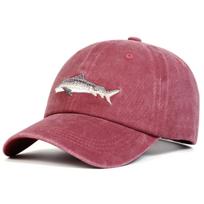 1Piece Unisex Shark Embroidered Stitching Wash Baseball Cap Outdoor Adjustable Sunscreen Leisure Hat Spring Autumn Travel Tourism Vacation