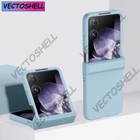 For Xiaomi Mix Flip Case Premium Skin-Feel Silicone Cover | Shockproof Bumper Protection | Anti-Scratch Flexible Back Case Pc + tpu dangaus mėlyna spalva