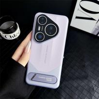 For Huawei Pura 80 Pro Pura 70 Pro+ Pura70 Ultra Case PU Leather Electroplating PC With Bracket Cover Camera Protection Shell Huawei Pura 80 violetinė