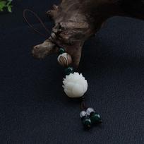Style Hang Rope Cell Phone Lanyard Bodhi Lotus Flower Keychain Bag Pendant Mobile Phone Lanyard B