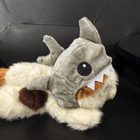 Funny Adjustable Cat Shark Headdress Warm Plush Soft Cat Decorative Hat Cartoon Cute Pet Costume Winter Season pilka