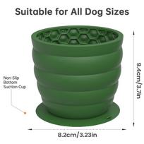 Dog Food Bowls Anti-Choking Interactive Pet Dishes Slow Feeder Cat Bowl For Small Medium Large Puppy Kitten Bathtub Floor Tile žalia