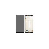 Ecran LCD + Vitre tactile - SAMSUNG - Galaxy M52 5G (M526) - Noir - Avec châssis - Réf. GH82-27091A/GH82-27094A