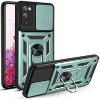 For Samsung Galaxy S20FE Case Magnetic Ring Holder Armor Phone Case For Samsung S20 FE Back Cover For Galaxy S20 FE žalia