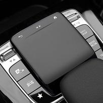 Automobilio centrinės konsolės pelės apsauginis dangtelis TPU lietimui jautraus skydelio dangtelio priedai Mercedes Benz A B CLA GLE GLS GLB GLA 2020-2022 (Juoda) juoda