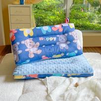 Vaikams skirta minkšta medvilninė pagalvė kūdikiams ir studentams - žema, plona, trumpa, vienvietė. 30x50cm single pillowcase