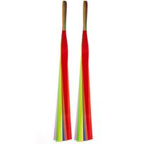 2PCS Rainbow Ribbon Streamer Rhythmic Gymnastics Dance Fun Party Games Kids Sensory Development Toys Kinder Spiele