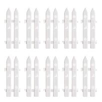 Yousheng 5/10/25 Pcs Christmas Fence White Picket Fence for Xmas Tree Easy Assembly Reusable Christmas Fence for Holiday Indoor Decoration 10 pcs