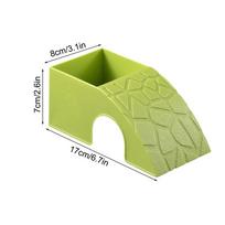 Aquarium Tunnel Cave Ornament Fish Shrimp Reptile Hiding Shelter Cave Decoration Hideout Cave Sunbathing Platforms Landscaping žalia