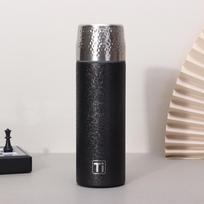 Titanium-Coated Insulated Kettle & Tea Cup Set - Lightweight, Luxury, High-End Business Gift. 401-500ml juoda
