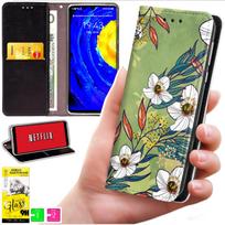 Etui Typu Portfel Do Motorola Moto G06 / G06 Power - Pokrowiec Bluemoon Nadruk + Szkło 9H