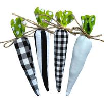 Soft Fabric Easter Carrot Ornaments Handmade Cloth Carrot Artificial Carrot High Quality Durable Fabric Carrot Decorations