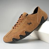 Men Sneaker Shoes  Designer Leather Loafer Walking Sports Shoes Comfortable Ankle Boots  Motorcycle Shoes 38