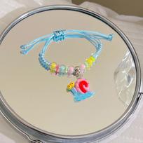 Summer Rainbow Dopamine Beaded Bracelet Fresh Color Niche Design Sweet Star Elastic Bracelet Jewelry Women