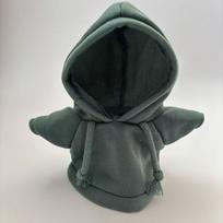 Medvilnonis gaubtas su meškiuku 15-30 cm pliušiniams žaislams Fits ~25cm Doll pilka