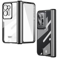 Capa For Oppo Find N2 Case Hinge Plating Transparent Full Protection With Front Screen Glass Clear Hd Cover For Find N2 5g Cases For OPPO Find N2 juoda