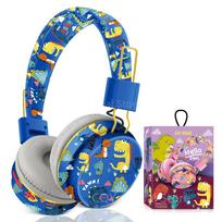 Belaidės Bluetooth ausinės vaikams, animacinių dinozaurų ausinės vaikams, berniukams, mergaitėms 15.2*10.2*6cm mėlyna