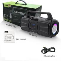 P2 Didelis Saulės Energijos Bluetooth Garsiakalbis 40W IPX5 Nešiojama Kolonėlė Bluetooth Muzikos Centras Akustinė Sistema Žemų Dažnių Garsiakalbis su TF AUX FM 31.1*10.2*16cm juoda