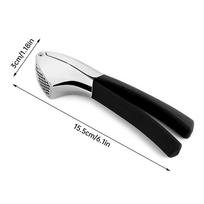 Česnako smulkintuvas Mincer Virtuvės Nerūdijančio Plieno Česnako smulkintuvas Squeezer Rankinis spaudimo įrankis Cocina Accessoires De Cuisine juoda