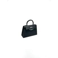 New leather palm pattern shoulder messenger bag simple and versatile portable small square bag 19CM Gold Buckle