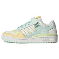Adidas Originals Forum Low Premium Velcro Retro Color Block Casual Low Top Skate Shoes Women Sneakers White Blue Yellow GW4919 36