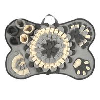 Pet Sniffing Mat: Non-slip, Easy-Clean, Anti-Tear Feeding Mat for Dogs & Cats pilka spalva