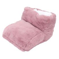 Electric Heated Foot Warmer Pink 5V USB Rechargeable Thickened Foot Warmer Boots for Home Office Dormitory