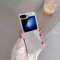 Suitable for Samsung Z Flip7 Mobile Phone Case Zflip 3 4 5 6 Folding Protective Case Simple PC Mirror Case Samsung Z Flip 7