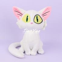 Suzume no Tojimari Mielas animacinis Katinas Vaikams Kalėdinė dovana 28CM balta
