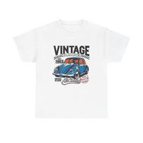 Vintažiniai Vabalas Vabalas Lenktynių Grafinis Marškinėliai Retro Unisex Storo Medvilnės Marškinėliai 3XL