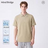 Mind Bridge Summer Zipper Polo T-Shirt M
