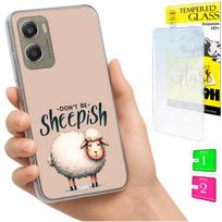 Etui Do Motorola Moto G06 / G06 Power Obudowa Case Plecki Owieczka + Szkło