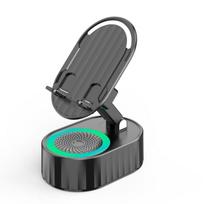 Indukcinis Bluetooth garsiakalbis su telefono laikikliu 6-in-1 telefono laikiklis 360° pagrindas 3000 mAh Power Bank A1