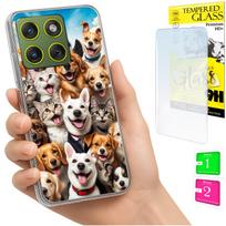 Etui Do Motorola Edge 70 Obudowa Foto Case Plecki Grafika Pieski + Szkło