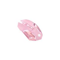 Wireless Gaming Mouse, Office Bluetooth Dual-Mode Mechanical Mouse, Rechargeable Mouse, Pink rožinė