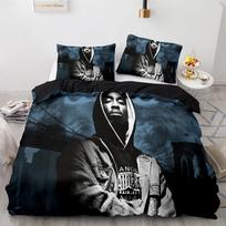 2Pac Patalynės Komplektas Viengulis Twin Pilnas Karalienės Karaliaus Dydžio Tupac Amaru Shakur Lovos Komplektas Suaugusiems Vaikams Miegamojo Užvalkalų Komplektai 3D Spausdinimas 035 EU single(135x200cm)