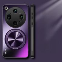 For OPPO Find X9 Ultra AG Frosted Magnetic Stand Holder Phone Case For OPPO Find X9ultra Shockproof Hard Back Cover Bumper For Find X9 Ultra violetinė