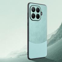 For Xiaomi 15T Pro Luxury Silicone Leather Color Blocked Case For Xiaomi 17 Pro Max Mi 17Pro Shockproof Protective Cover Bumper For Xiaomi 15T žalsvai mėlyna