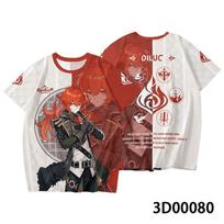 Varesa Genshin Impact Role Playing Men's T-shirt 3D Print Unisex Anime t shirt Harajuku Men Women Short Sleeve Tees Kids Y2k Top XL