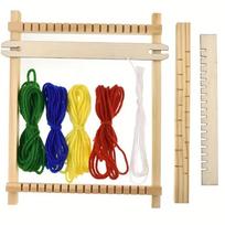 DIY Starter Kit Wooden Wooden Weaving Loom Detachable Lightweight Hand-Knitting Machine Mini Yarn Knitting Tools for Beginners