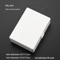 Nezha Cartoon Milk White Card Storage Box - Durable, Drop-Resistant