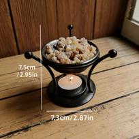 1pc Resin Frankincense Essential Oil Diffuser Creative Essential Oil Warmer Portable Retro Aromatherapy Burner Candle Holder
